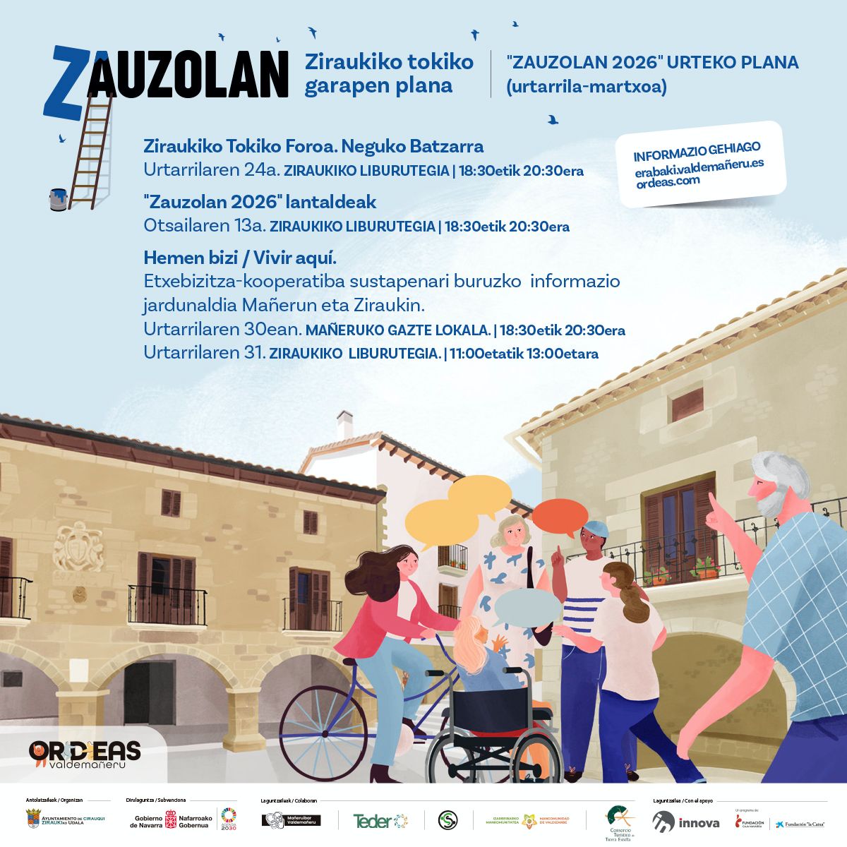 En marcha la planificación trimestral del Plan de Desarrollo Local de Zirauki/Cirauqui